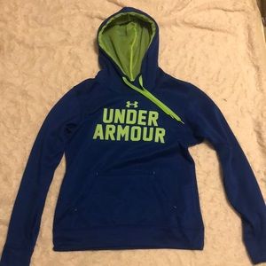 Blue and green Under Armour hoodie